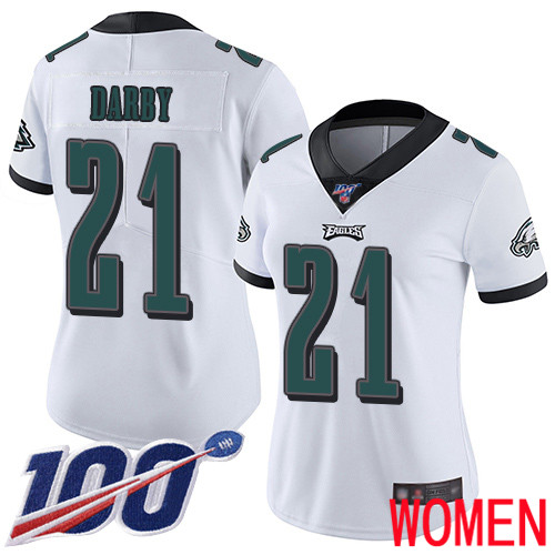 Women Philadelphia Eagles #21 Ronald Darby White Vapor Untouchable NFL Jersey Limited Player Season